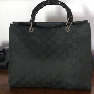 Gucci Tote Bag with Bamboo Wooden Handles